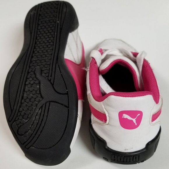 Puma Girls Sneakers Good Condition SZ 2.5 Youth - Picture 4 of 4